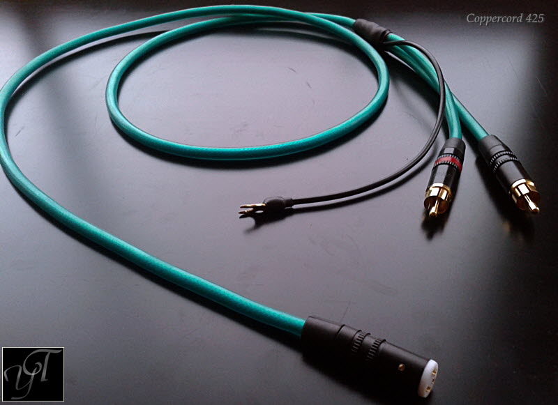 Coppercord 425 Tonearm cable by Yannis Tome