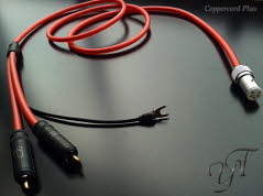 Coppercord Plus tonearm cable by Yannis Tome