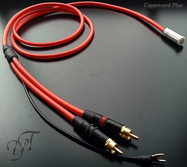 Coppercord Plus tonearm cable by Yannis Tome