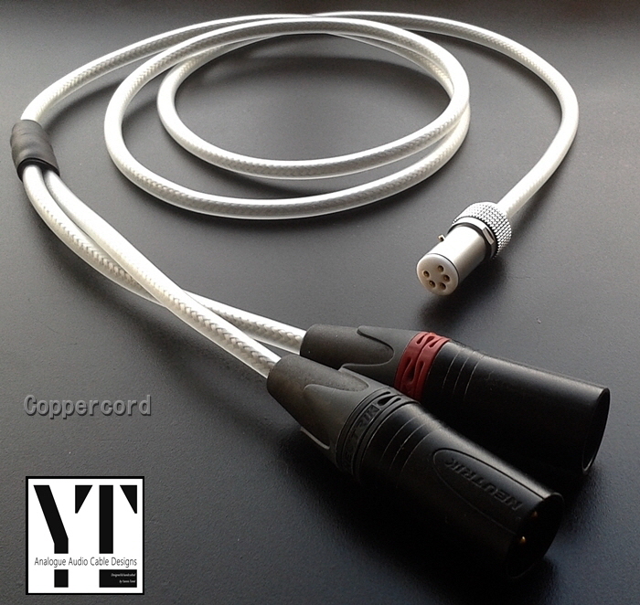 Coppercord - handcrafted OCC Copper tonearm cable by Yannis Tom