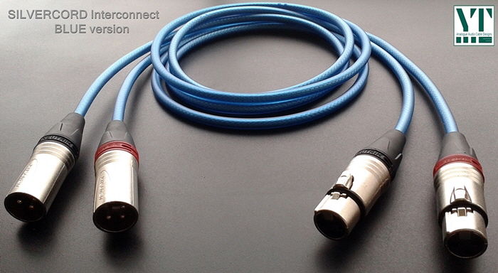 Silvercord Blue - Pure Silver Interconnect cable by Yannis Tome