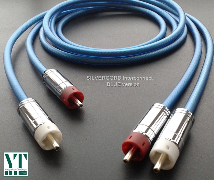 Silvercord Blue - Pure Silver, Starquad Interconnect cables by Yannis Tome