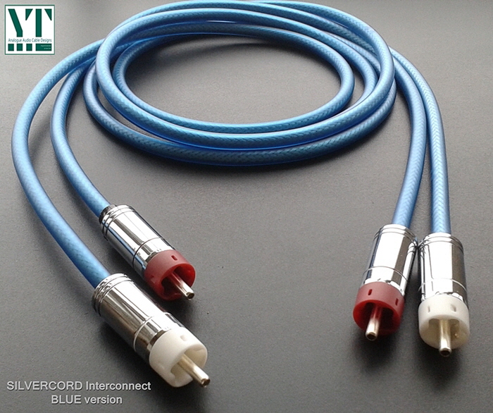 Silvercord Blue - Pure Silver, Starquad Interconnect cables by Yannis Tome