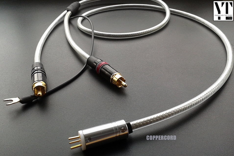 Coppercord - handcrafted OCC Copper tonearm cable for Grace tonearms by Yannis Tom