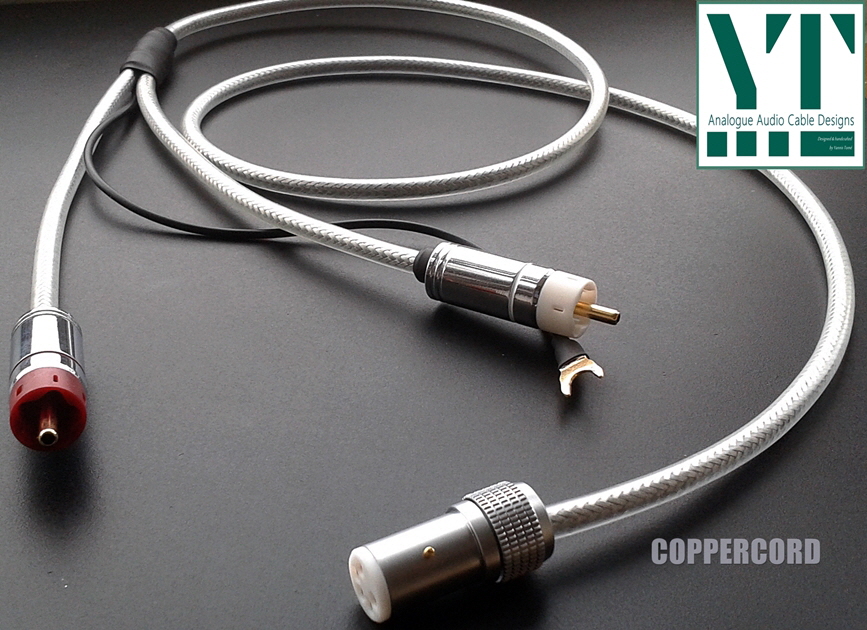 Coppercord - handcrafted OCC Copper tonearm cable by Yannis Tom