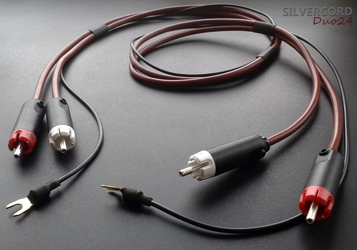 Silvercord Duo24 - pure silver tonearm / turntable cable by Yannis Tome