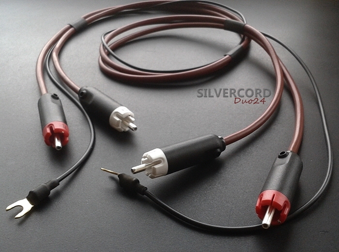 Silvercord Duo24 - pure silver tonearm / turntable cable by Yannis Tome