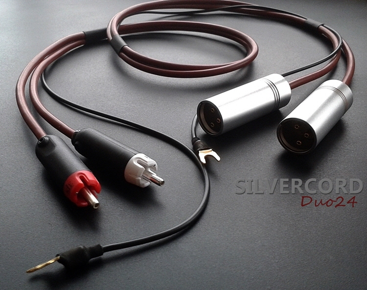 Silvercord Duo24 - pure silver balanced tonearm cable by Yannis Tome