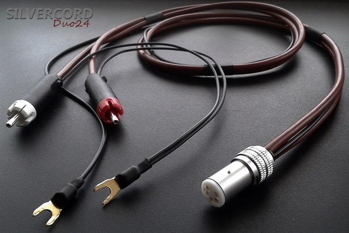 Silvercord Duo24 - pure silver tonearm cable by Yannis Tome