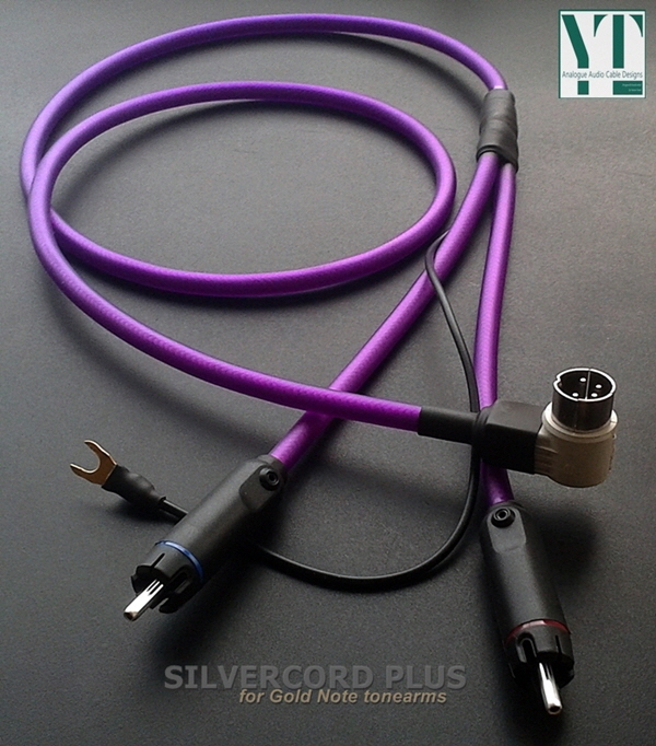 Silvercord Plus Tonearm cable for Gold Note tonearms