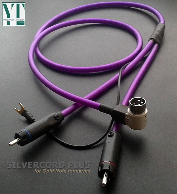 Silvercord Plus Tonearm cable for Gold Note tonearms