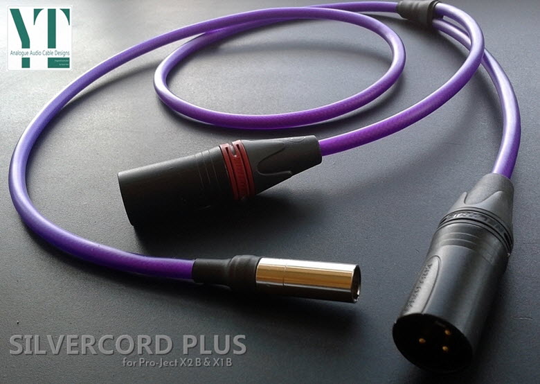 Silvercord Plus Tonearm cable for Pro-ject X2 B & X1 B