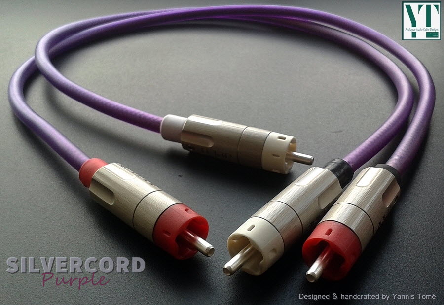 Silvercord Purple - pure silver interconnect cables