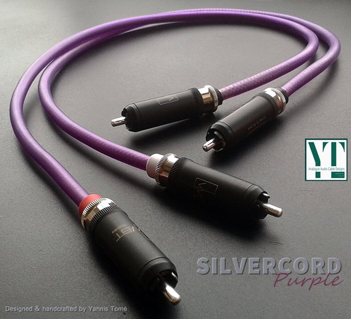 Silvercord Purple - pure silver interconnect cables