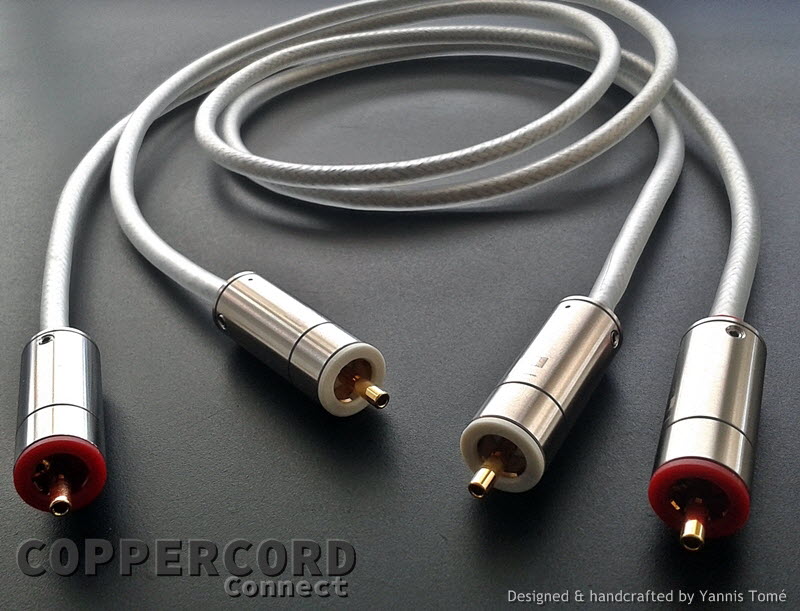 Coppercord Connect - Handcrafted OCC Copper interconnect cables by Yannis Tomé