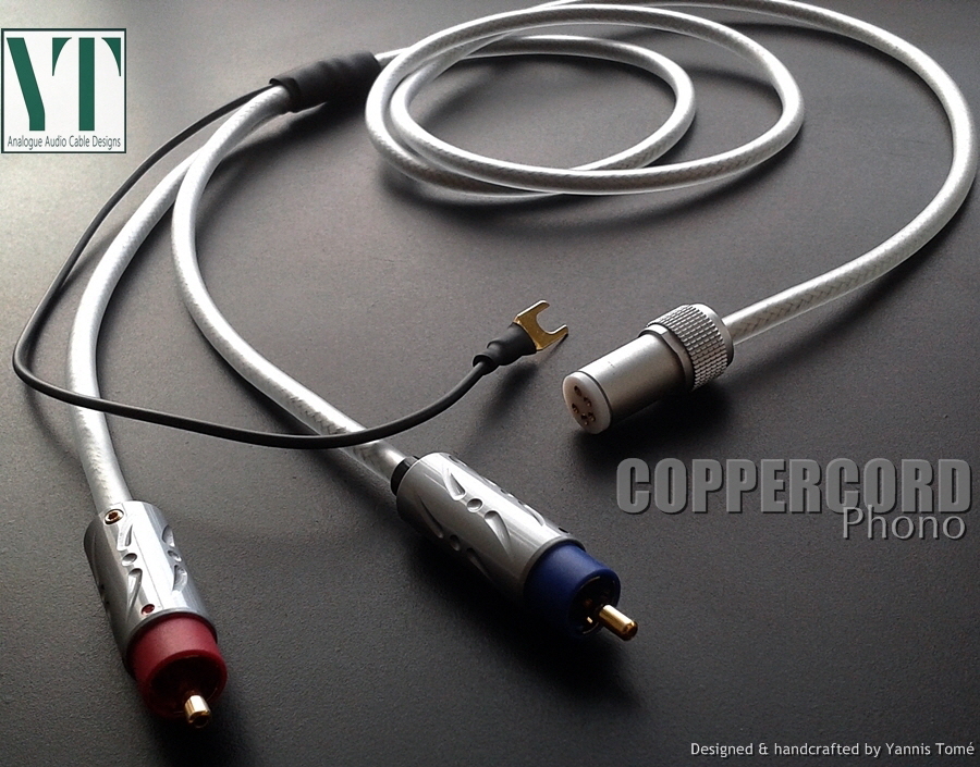 Coppercord - handcrafted OCC Copper tonearm cable by Yannis Tomé